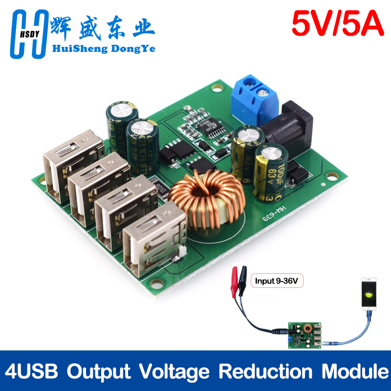 DC DC 7V-60V to 5V 5A 4 Four U - đánh giá và giá Programmable Dc Power Supply 60V 5A