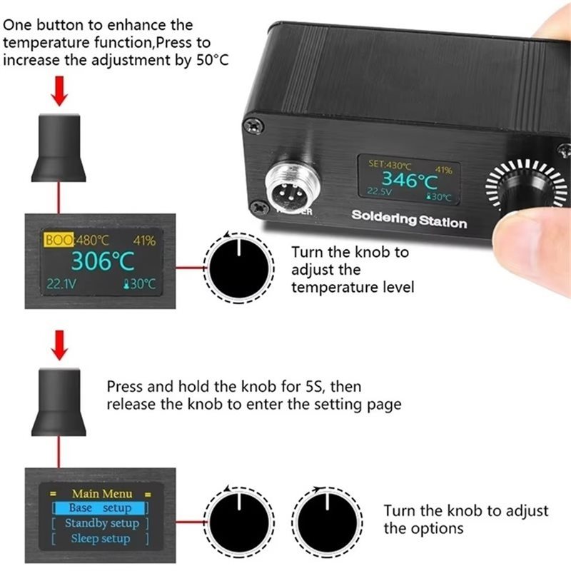B23B T12 For Home Repairing So - đánh giá và giá Soldering Station T12 Oled